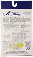 BSN Medical/Jobst H2261 Activa Sheer Therapy Stocking, Thigh High, Closed Toe, Lace, 15-20 mmHg, Black, Size A, Pair