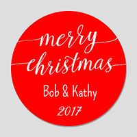20 Personalized Merry Stickers (GT2)