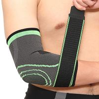 Jlong Breathable Elbow Brace Support Pressurized Bandage Outdoor Elbow Pads for Sport Basketball Fitness Elastic Arm Elbow Protector 1 Pcs