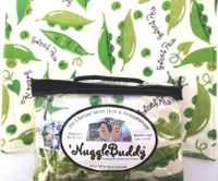 'NUGGLEBUDDY NEW! Microwavable Moist Heat & Aromatherapy Organic Rice Pack. Cozy Flannel"SWEET PEA" Fabric Infused with a Soft Baby Powder Scent! The Perfect Gift Idea!