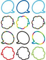 Teacher Created Resources Speech/Thought Bubbles Mini Accents (5063)