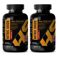 Energy Pills - Nitric Oxide Boost 2400MG - Nitric Oxide Daily - 2 Bottles (180 Capsules)