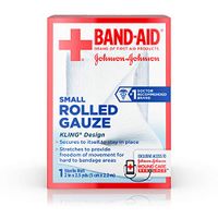 Band Aid Brand of First Aid Flexible Rolled Gauze Dressing for Minor Wound Care, soft Padding and Instant Absorption, 2 Inches by 2.5 Yards (Pack of 3)
