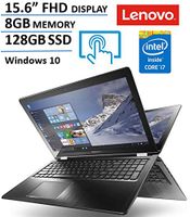 2017 15.6" Lenovo Flex 3-1580 2-in-1 Touchscreen Full HD Laptop (Intel Core i7-6500u, 2.5 GHz, 8 GB RAM, 128 GB SSD, Bluetooth, HDMI, Webcam, 802.11ac, Backlit Keyboard, Windows 10)