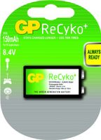 GP ReCyko+ 8.4V (9V Applications) PRE-CHARGED Rechargeable NIMH BATTERY USE 1000 TIMES