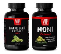 Energy Vitamin c - Grape Seed Extract - NONI - Grape Seed Complex Capsules - (2 Bottles Combo)