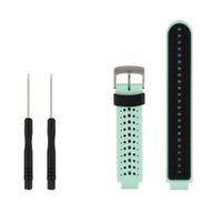Tkasing Replacement Silicone Smart Wrist Watch Accessory Band Strap for Garmin Forerunner 220/230/235/620/630, (1B)