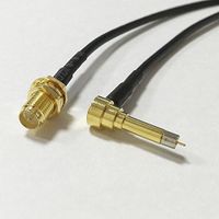 RP SMA female jack to MS156 right RF Pigtail Jumper RG174 cable 20cm 8" NEW Good Quality Fast USA Shipping