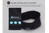 e-Joy BT_HEADBANDBLK Bluetooth Wireless Smart Beanie Musical Knit Headphone Speaker, Built-in Mic Compatible with iPhone Android Cell Phones