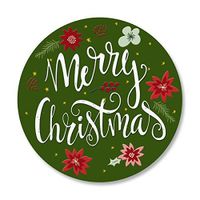 Poinsetia Wish Christmas Envelope Seals -Set of 72