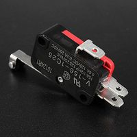5Pcs AC 250V 15A V-156-1C25 SPDT Roller Lever Micro Switch