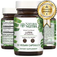Natural Nutra Lutein and Zeaxanthin Eye and Vision Support Supplement - Macular Health Whole Food Formula - Gluten Free, Soy Free, Vegan and Vegetarian, Lutemax™ 2020 | 20mg - 30 Capsules