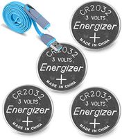 (Pack of 6) Energizer 3 Volt Lithium Button Battery for Directed Electronics 598t Remote Control Transmitters and Other Uses (CR2032-)