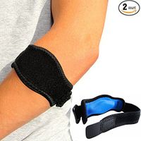 Eulay Tennis Elbow Brace (2-Pack) with Compression Pad,Best Tennis & Golfer's Elbow Strap Band-Arm Support for Women & Men