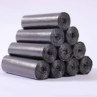 100Pcs/5 Roll Disposable Thick Trash Holder Rubbish Pouch Garbage Bag Home Hotel Kitchen Waste Bin Liners Black 100pcs