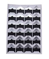 120pcs Self Adhesive Paper Photo Foto Corner Stickers for Scrapbooking, Personal Journal & Diary Adhesives (Silver)