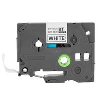 Yoidesu Black On White Replacement Laminated Label Tape Compatible with Brother TZe-221 P-Touch 9mm Cartridge Black on White