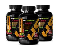 Heart Health Vitamins Men - MEGA ANTIOXIDANT Complex 1440 MG - Elderberry Extract Pills - 3 Bottles 180 Capsules
