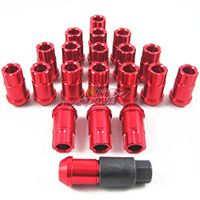 New Model 2017 20PC for Honda Acura 12X1.5MM Aluminum Racing Locking Lug Nuts Set RED