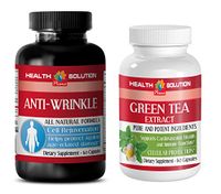 Weight Loss Fat Burner - Anti Wrinkle - Green Tea - Grape Seed Root - (2 Bottles Combo)