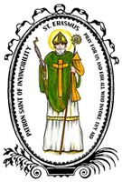 St Erasmus Patron of Invincibility 4"x6" Set of 6 Linen Postcards