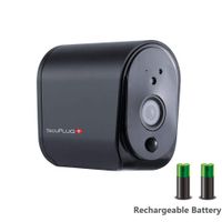 Battery Powered Camera BIZGOOD WiFi IP Camera Home Security System, Night Vision, Compatible with Alexa, 2-Way Audio Talk, Black (Free 32GB TF Card)