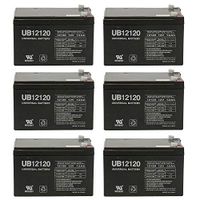 Universal Power Group 12V 12Ah F2 Wheelchair Scooter Battery for Shoprider 109101-66703-12P - 6 Pack