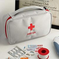 BLRYP Portable First Aid Kit, Travel Medical Storage Bag, Outdoor Survival Emergency Medical Kit Home,Travel (Color : Gray)