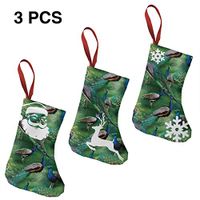 Christmas Stockings Decoration Wild Wings Pagent of Color Scenic Peacock Unique for Funny Xmas Party