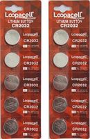 10 Pack Loopacell / 2032 / CR2032 / 3V / Lithium Coin Cell Battery