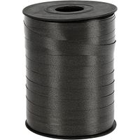 Gift Ribbon, W: 10 mm, black, 250 m