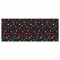 Beistle 52127 80's Backdrop, 4' x 30', Multicolored