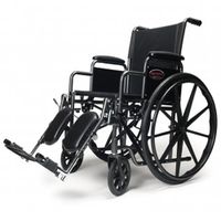 Everest & Jennings Advantage 18" x 16", Fixed Full Arm, Swing Away Footrest