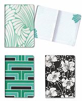Set of 3 Florence Broadhurst Pocket Journals (Spot Floral) - 96 Lined Pages in Each Notebook - 4.25" x 6.125" Notepad Size