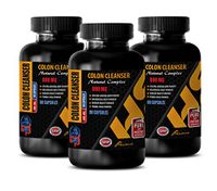 Colon Cleanse Natural - Colon Cleanser 890 MG - Natural Complex - Licorice Root Extract Capsules - 3 Bottles 270 Capsules