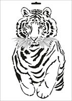 UMR-Design W-004 Leopard Textil- / wallstencil Size A5