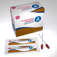 Povidone Iodine-Style: Single Swabsticks - UOM = Each 1