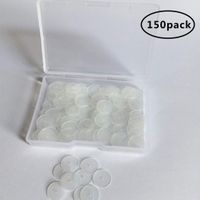 150Pcs Plastic Discs for Earring Backs, Clear Disc Pads Earrings by L-BOST