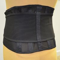 Stress Belt Elastic Lumbosacral Wraparound Back Support Brace Black 950 (2XL)