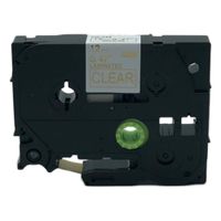QPMY 1 Pack Compatible for Brother P-Touch Laminated TZe TZ Label Tape Cartridge 12mm x 8m (TZe-134 Gold on Clear)