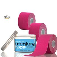 Remarkable Monkey Tape -3 Pack Kinesio Sports Tape in Waterproof Container