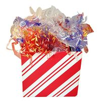 Luxury Soft Shredded Organza, High Quality Favor Boxes and Baskets Filler, Alternative Way for Crinkle Paper (Holiday Mixed)