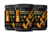 Skin Care Supplement for Men - HYDROLYZED Collagen PEPTIDES - Non GMO - from Grass-FED Beef - hydrolyzed Collagen peptides for Skin - 3 Bottles 3 LB