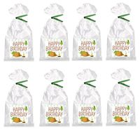 Camping Forest Happy Birthday Party Favor Bags with Ties - 12pack