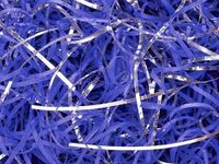 6oz Bag Royal Blue & Metallic Silver VERYFINE Fine Cut Gift Basket Shred Paper Filler nfLG -1712