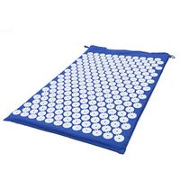 Xuan Yu Massage Acupressure Mat for Massage Spike Acupressure Mat Massage Cushion Mat Yoga Mat Spike Yoga Relieve Pain Improve Sleep Yoga Mat with Pillow (Color : Dark blue1)