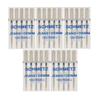 25 Schmetz Jeans Denim Sewing Machine Needles 130/705H-J Size 110/18