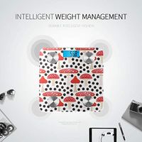 Bluetooth Weight Scale Body Fat Cartoon Mushroom Mountain Forest Scale Weight Body Fat Composition Monitor Analyzer with Smartphone App for Body Management-396 Lbs