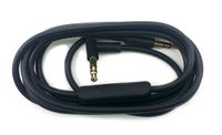Replacement Aux Cord Extension Cable Wire with Mic Compatible with Beats by Dre Solo 3 2 / HD/Studio 3 2 /Pro/Detox/Wireless/Mixr/Headphones.iPods, iPhones, iPads. (Black with mic)