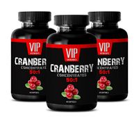 Teeth whitening Plaque Removal - Cranberry Concentrate 50:1 - UTI Solution - Immune Support ANTIOXIDANT - Cranberry Natures Bounty - 3 Bottles (180 Softgels)